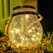 M Ledme SphereGlass LM8074 Lantaarns op zonne-energie voor buiten, gebarsten glas voor tuin, zonnelamp met afneembare houder, gazon, Kerstmis, 2 W