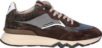 Floris van Bommel DE ZAGER 05.26 Lage sneakers Heren Bruin Leer/Textiel Maat 42.5