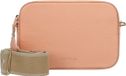 Coccinelle Leren Schoudertas Tebe Crossover Bag Sunrise Abrikoos