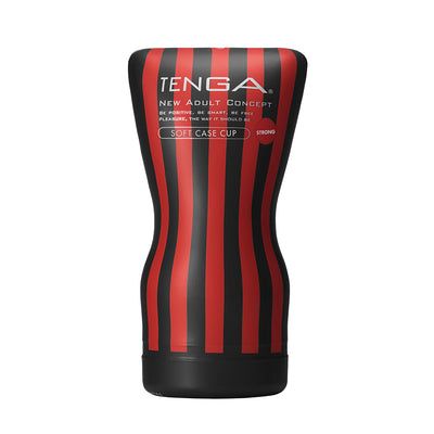 Tenga SOFT CASE CUP STRONG Male Stroker Black, Red Thermoplastic elastomer (TPE)