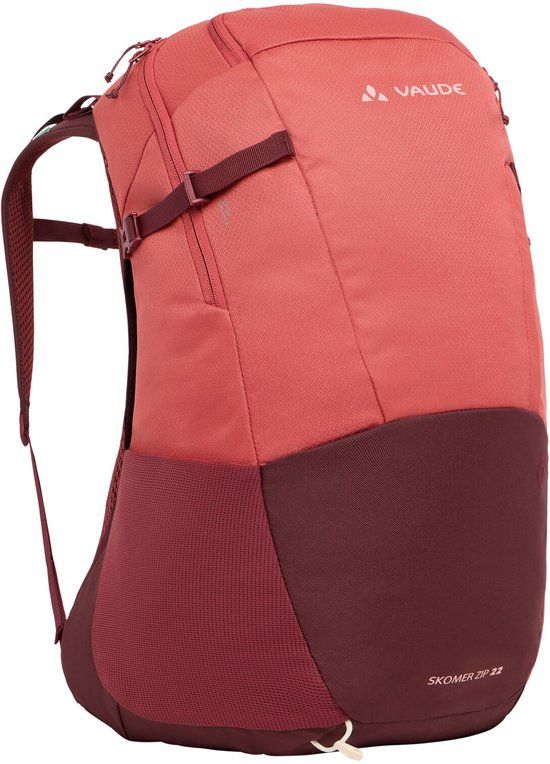 VAUDE Skomer Zip 22 Rugzak Dames Outdoor Sportrugzak 22L Bessen/Bourgogne/Watermeloen Rood