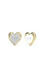 GUESS GUESS HEART BICOLOR EARRINGS ALL YOU NEED IS LOVE JUBE04209JWYGRHT/U