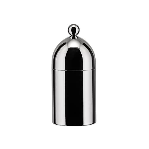 Alessi Suikerpot met lepel van roestvrij staal 18/10 glanzend gepolijst, 14,5 x 7 x 13,5 cm