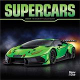 Supercars Brown Trout Supercars 2027 7 X 14 Inch (Hanging) Monthly Mini Wall Calendar