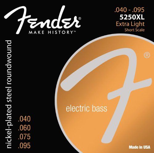 Fender Basssnaren van vernikkeld staal met rondom wikkeling 3 40-95 5250 Short Scale Bass