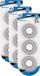DID Shoppartners Bv Pakket van 9x rollen dubbelzijdig foam tape 1.80 cm x 200 cm Wit 1 mm dik