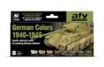 Vallejo Acrylicos "Duitse kleuren 1940-1945" Model-Air Set, 17 ml (8 stuks), grijs
