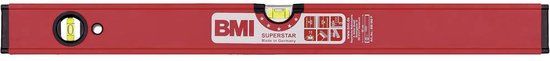 BMI Waterpas SUPERSTAR 50cm aluminium rood ± 0,5 mm/m