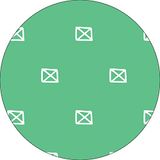 Bonateks Ronde digitaal bedrukte muismat, antislip onderkant, voor kantoor en thuis, diameter: 22 cm