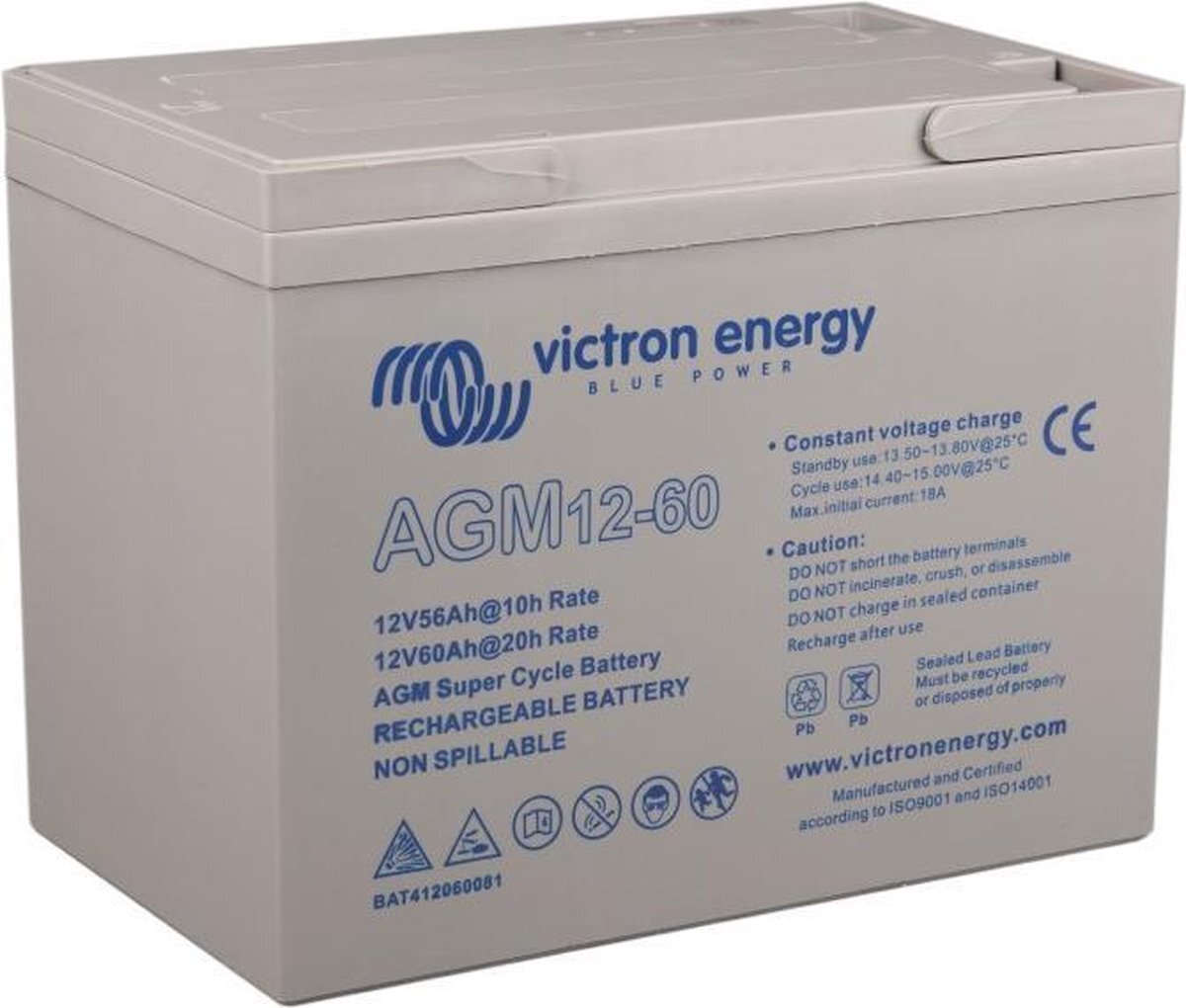 Victron Energy Victron AGM 12V 60Ah Super Cycle batterij C20