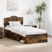 Maison Exclusive - Cadre de lit en chêne fumé, 75 x 190 cm, en pin massif
