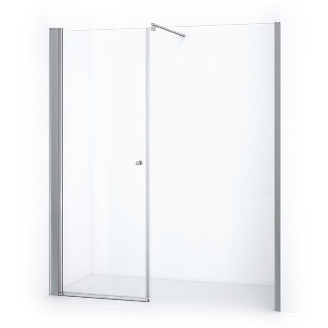 Maxaro Douchewand met Draaideur Zircon Comfort 180cm Chroom