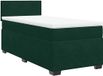vidaXL Boxspring met matras fluweel donkergroen 80x200 cm