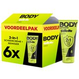 Gillette Labs 6x Gillette Labs Body+ Intimate 2-en-1 crème à raser et nettoyant pour le corps 177 ml