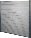 MCW WPC privacyscherm Sarthe - 1,90m - grijs