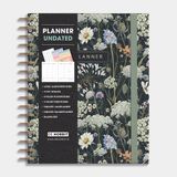 De Hobbit Undated Planner - 1 week op 2 pagina's - Ongedateerde Weekplanner - Harde Kaft - Ringband Planner A5+ (20 x 23 cm) - Weidebloemen