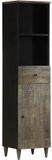 vidaXL Badkamerkast 38x33x160 cm massief mangohout
