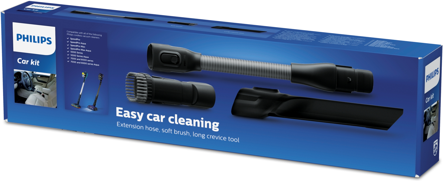 Philips   Car Kit - Flexibele slang, zachte borstel en spleetmondstuk