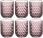 Unyqoos® set de 6 élégants verres à boire côtelés, lavables au lave-vaisselle, avec un fond lourd – polyvalents pour le vin, le whisky, le jus et les cocktails