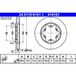 ATE Lot De 2 Disques De Frein 24.0118-0161.1 Ford 1815600 2226521 2527114