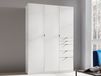 OTAMENDI Armoire 3 portes 5 tiroirs blanc neige