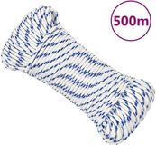 vidaXL - Boot - touw - 4 mm - 500 m - polypropyleen - wit