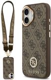 Guess Case 4G Strass Logo & Grote Band Voor iPhone 17 Magsafe Metaal