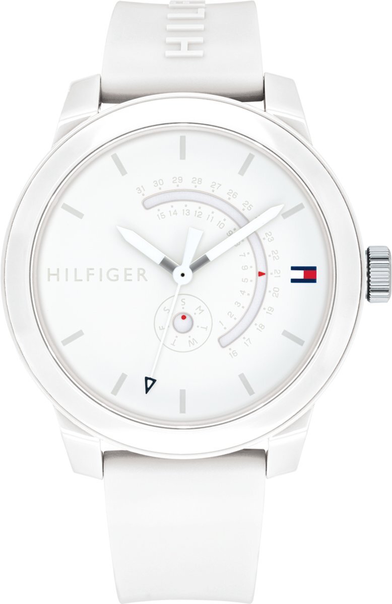 Tommy Hilfiger TH1791481 Watches - Siliconen - Wit - Ã˜44mm