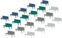 Faller - 20 Banken - Modelbouwsets, Hobbybouwspeelgoed voor Kinderen, Modelverf en Accessoires - Schaal H0