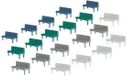 Faller - 20 Banken - Modelbouwsets, Hobbybouwspeelgoed voor Kinderen, Modelverf en Accessoires - Schaal H0