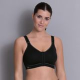 Anita - Frontline Sport bh met voorsluiting - Zwart - 70E
