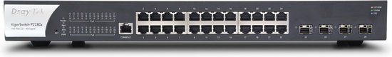 DrayTek P2280X-DE-AT-CH Netwerk Switch - Gigabit - PoE - Managed