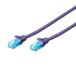 Ewent IM1145 netwerkkabel Paars 0,5 m Cat5e U/UTP
