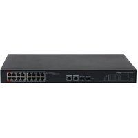 Dahua DH-S4101-16ET2GF-240-C - Switch - cloud managed - intelligent - 2 x 10/100/1000 (High PoE) + 16 x 10/100 (PoE) + 2 x Gigabit SFP (uplink) - desktop - High PoE / PoE (240 W)