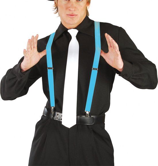 Guirca Bretels - Blauw - Carnaval - Volwassenen