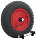 Merkloos Sr wiel 16x4 400x8 met rode stalen velg compleet met as