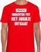 Bellatio Decorations Kerst is: wachten tot het jurkje uitgaat Kerstshirt / Kerst t-shirt rood voor heren - Kerstkleding / Christmas outfit S