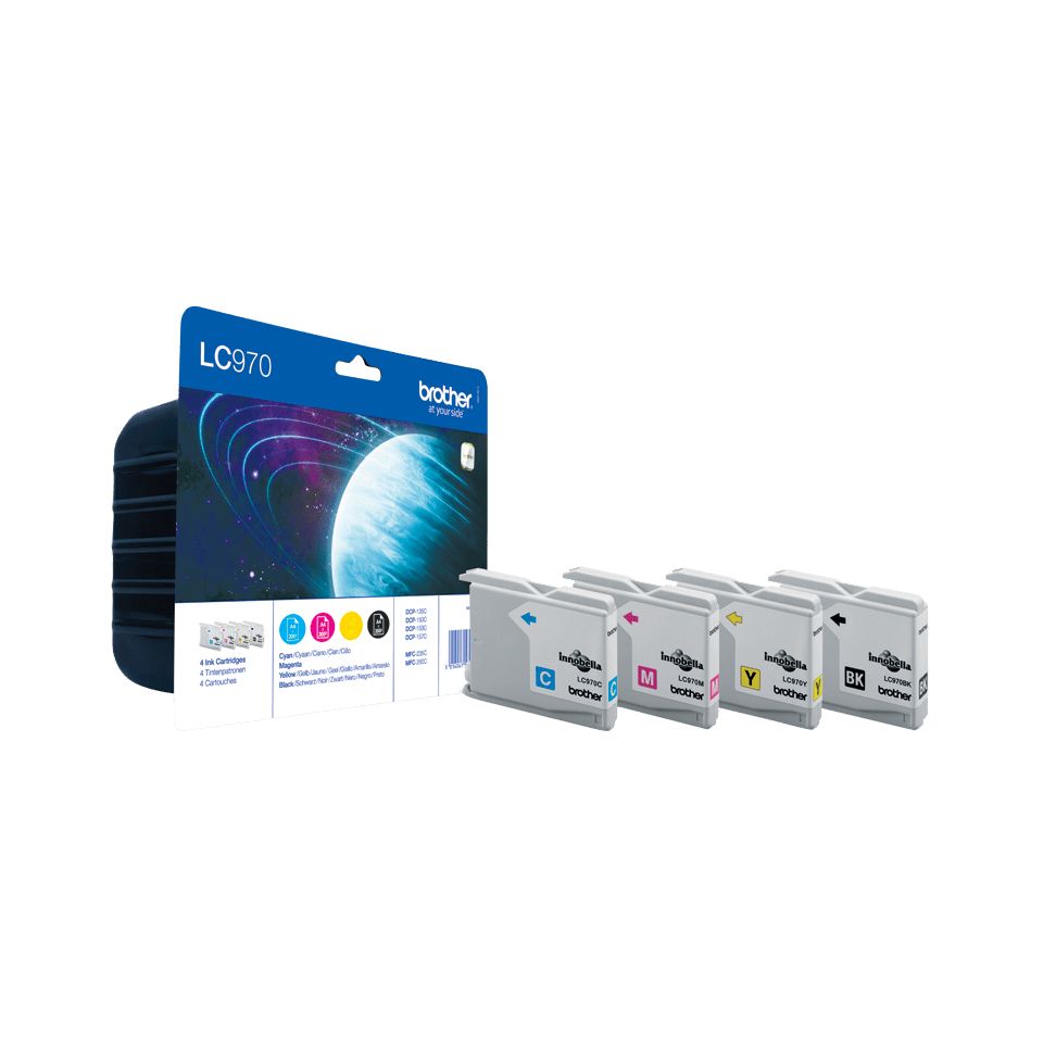 Brother LC-970VALBP - Multipack inktcartridges - Zwart, Cyaan, Magenta, Geel - Origineel