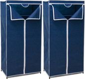 Gerim 2x Opvouwbare Kledingkast - 75x50x160cm - Blauw