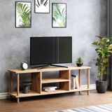 en.casa TV meubel Ærøskøbing 120x29x43 cm houtkleurig