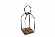 Coppens Etagere Mike S naturel/zwart hout/metaal 13x13x33cm