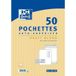 Oxford enveloppen, zelfklevend, kraftpapier, bruin, 50 stuks