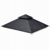 XR Brands (all) XR Brands Dak voor Tuinpaviljoen 3.34x3.34m Antraciet PVC Waterdicht