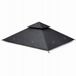 XR Brands (all) XR Brands Dak voor Tuinpaviljoen 3.34x3.34m Antraciet PVC Waterdicht