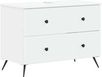 vidaXL Wastafelkabinet BREDA Wit 82 x 41 x 59 cm