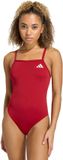Adidas Performance Zwempak Met V-Rug En Dunne Bandjes - Dames - Rood