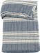 Meyco Baby Stripe Jacquard Wiegdeken - Pre-washed Hydrofiel - Indigo - 75x100cm