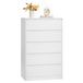 VASAGLE Commode, 5 tiroirs sans poignée, 60,2 x 40 x 97,6 cm