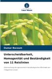Unterscheidbarkeit, OmniScriptum SRL Unterscheidbarkeit, Homogenität und Beständigkeit von 11 Reislinien