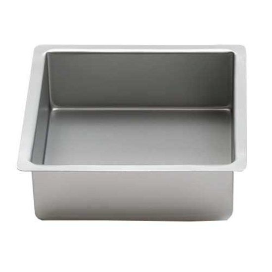 Decora Vierkante aluminium bakvorm 7.5cm hoog 20cm